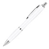 White Cara Plastic Ballpoint Pens